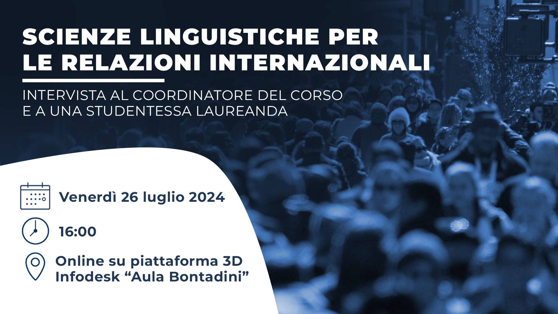 Scienze linguistiche per le relazioni internazionali